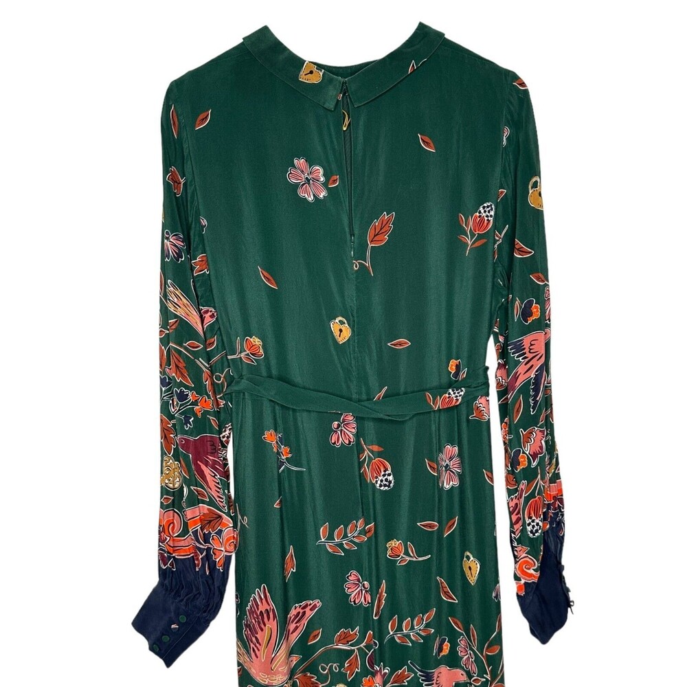 Boden Green Floral Midi Dress - Picture 10 of 15